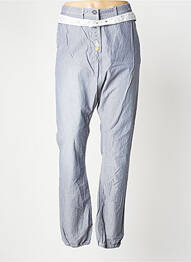 Pantalon droit tissage popeline taille normale bleu SCOTCH & SODA femme