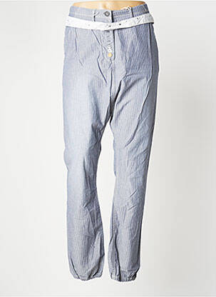 Pantalon droit tissage popeline taille normale bleu SCOTCH & SODA femme