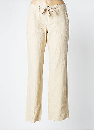 Pantalon droit beige Q/S DESIGNED BY pour femme