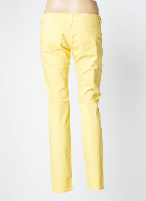 Pantalon slim taille basse taille basse jaune GAS femme