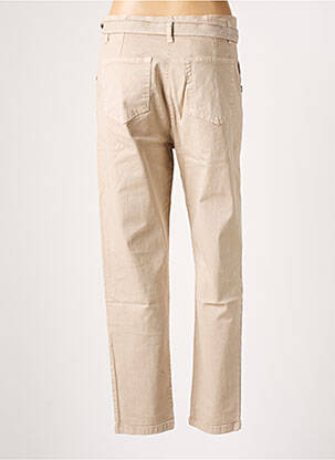 Pantalon droit fermeture zippée sous rabat boutonné taille normale beige PAKO LITTO femme