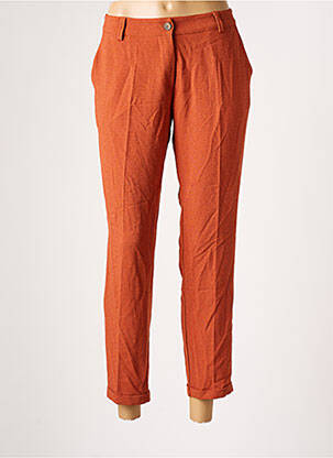 Pantalon 7/8 stretch taille normale orange PAKO LITTO femme