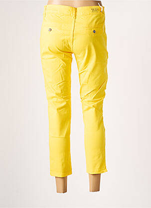 Pantalon chino fermeture zippée sous rabat boutonné taille normale jaune PAKO LITTO femme