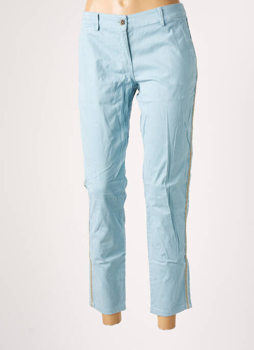 Pantalon 7/8 bleu PAKO LITTO pour femme