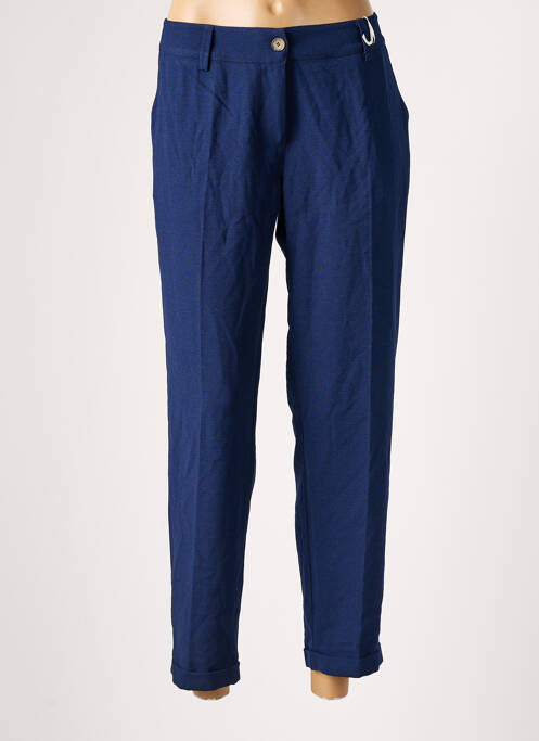 Pantalon 7/8 bleu PAKO LITTO pour femme