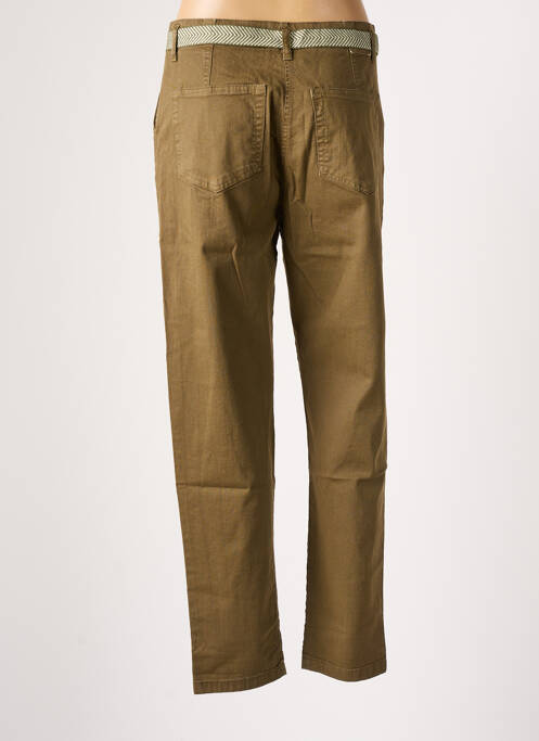 Pantalon droit vert PAKO LITTO pour femme