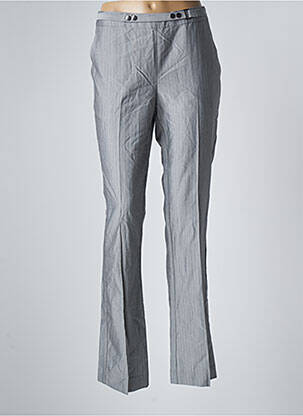 Pantalon droit stretch gris FRANSA femme