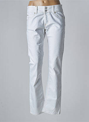 Jeans coupe slim slim taille basse blanc MUSTANG femme
