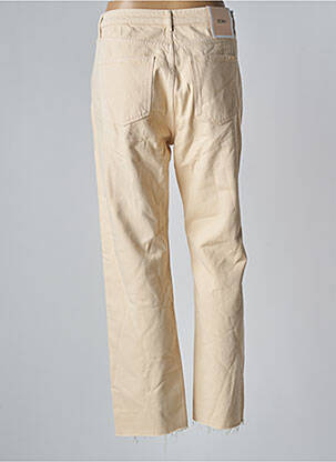 Jeans coupe droite stretch taille normale beige REIKO femme