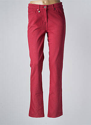Jeans coupe slim rouge SAINT JAMES pour femme
