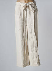 Pantalon large beige TOM TAILOR pour femme seconde vue