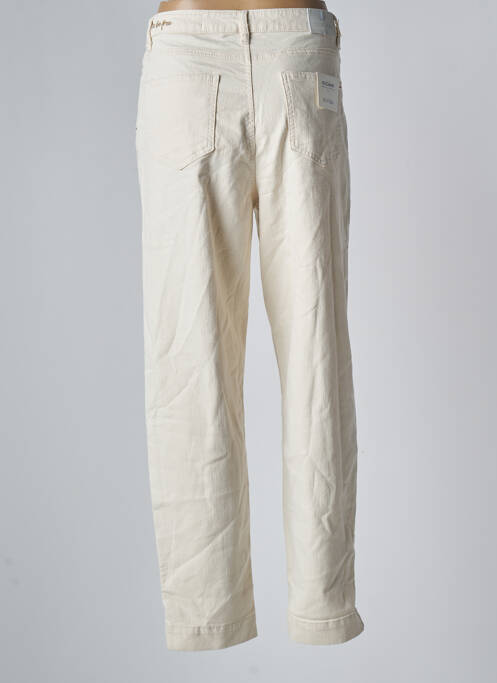 Jean coupe Mom beige JANE BLUE pour femme