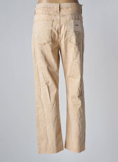 Jeans coupe droite beige REIKO femme