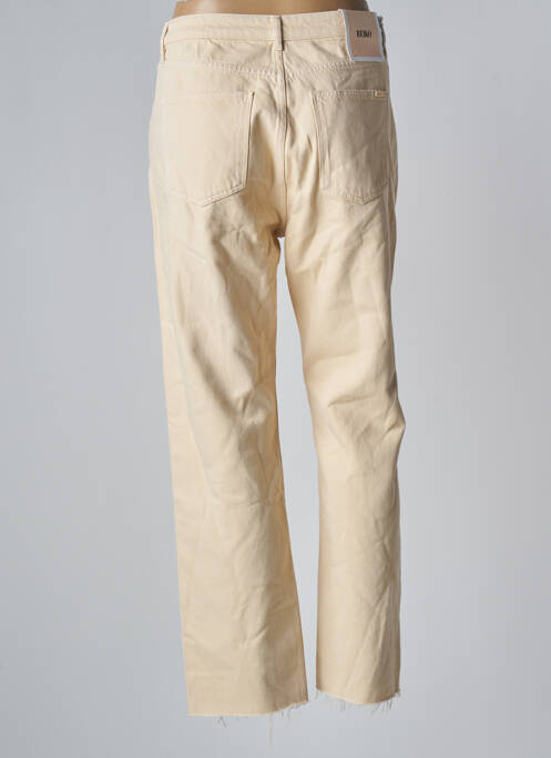 Jeans coupe droite beige REIKO femme