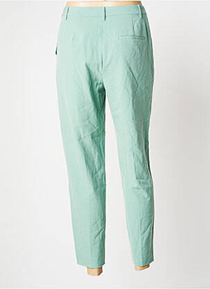 Pantalon droit stretch taille normale vert ICHI femme
