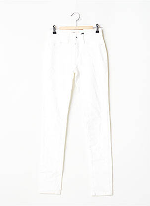 Pantalon slim stretch taille normale beige ICHI femme