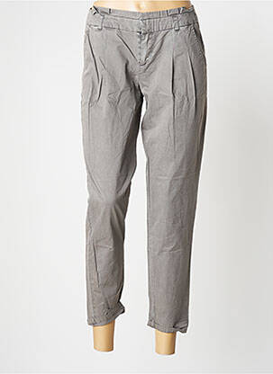 Pantalon 7/8 gris MORGAN pour femme