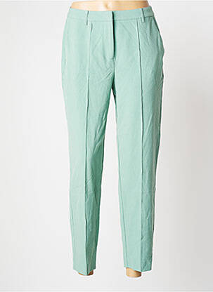 Pantalon droit vert ICHI pour femme