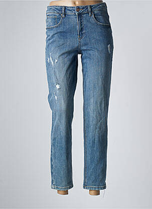 Jeans coupe droite taille haute taille haute bleu JANE BLUE femme