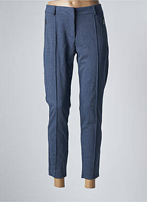Pantalon 7/8 stretch taille normale bleu FRANSA femme