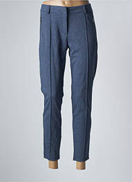 Pantalon 7/8 stretch taille normale bleu FRANSA femme