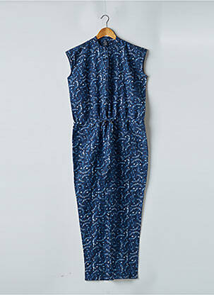 Combi-pantalon fermeture boutonnée sur le devant manches courtes bleu PEPE JEANS femme