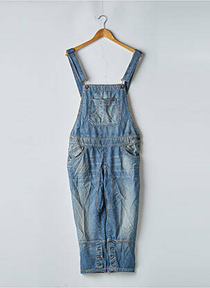 Salopette sélection denim fines bretelles bleu GAS femme