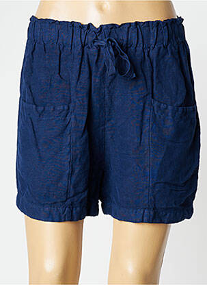 Short taille élastique taille haute bleu PAKO LITTO femme