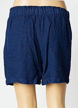 Short taille élastique taille haute bleu PAKO LITTO femme