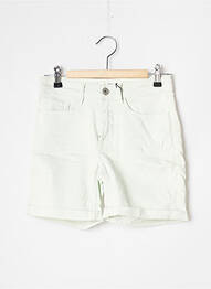 Short fermeture zippée sous rabat boutonné taille normale vert ICHI femme