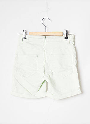 Short fermeture zippée sous rabat boutonné taille normale vert ICHI femme