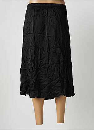 Jupe mi-longue taille haute noir PAKO LITTO femme