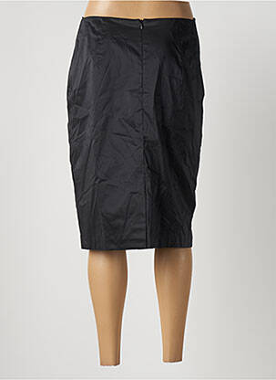 Jupe mi-longue taille à pinces noir VERA MONT femme