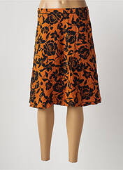 Jupe mi-longue orange ZERO pour femme seconde vue