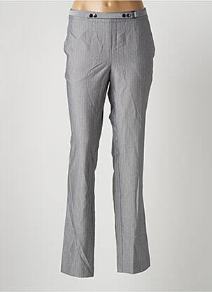 Pantalon droit gris FRANSA pour femme