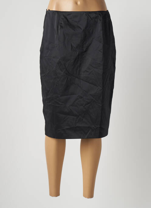 Jupe mi-longue taille à pinces noir VERA MONT femme