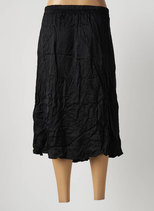 Jupe mi-longue noir PAKO LITTO pour femme