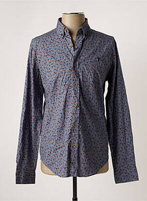 Chemise manches longues manches longues bleu RUCKFIELD homme