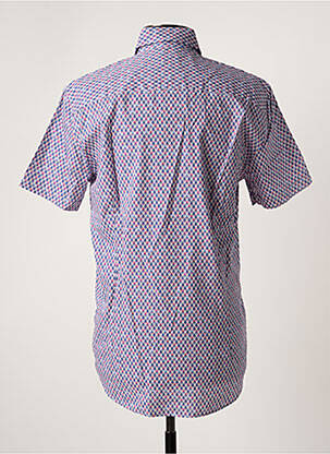 Chemise manches courtes imprimé fantaisie bleu STATE OF ART homme