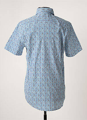 Chemise manches courtes imprimé fantaisie bleu STATE OF ART homme