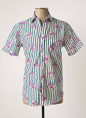 Chemise manches courtes coupe cintrée blanc SERGE BLANCO homme