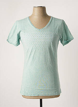 T-shirt coupe cintrée manches courtes vert TAZZIO homme