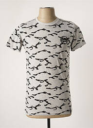 T-shirt coupe droite manches courtes gris RG512 homme