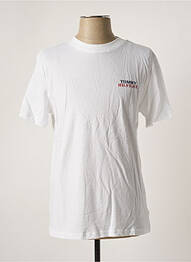 T-shirt broderie manches courtes blanc TOMMY HILFIGER homme