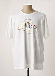 T-shirt blanc S.OLIVER pour homme seconde vue