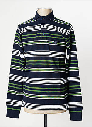 Polo manches longues manches longues bleu FACONNABLE homme