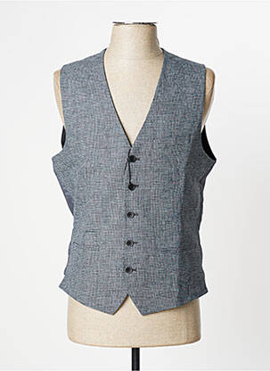 Gilet sans manche bi-matiére gris S.OLIVER homme