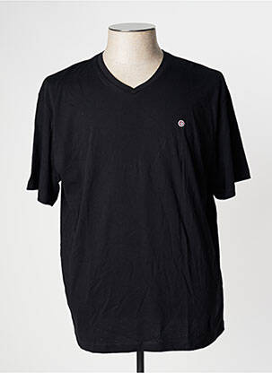 T-shirt noir SERGE BLANCO pour homme