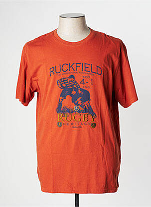 T-shirt orange RUCKFIELD pour homme