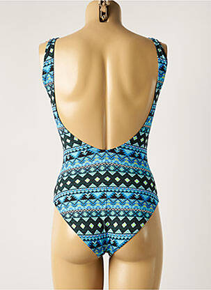 Maillot de bain 1 pièce imprimé fantaisie haut triangles bleu LOLITA ANGELS femme
